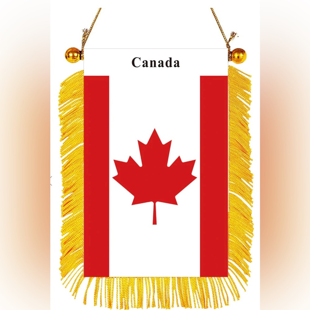 Canada rearview mirror flag